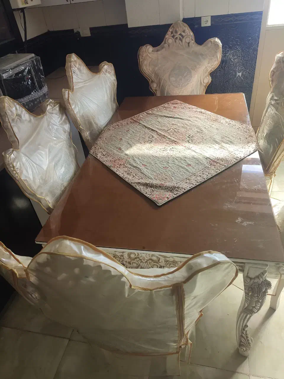 میز غذا خوری ۶ نفره|میز و صندلی غذاخوری|یاسوج, |دیوار