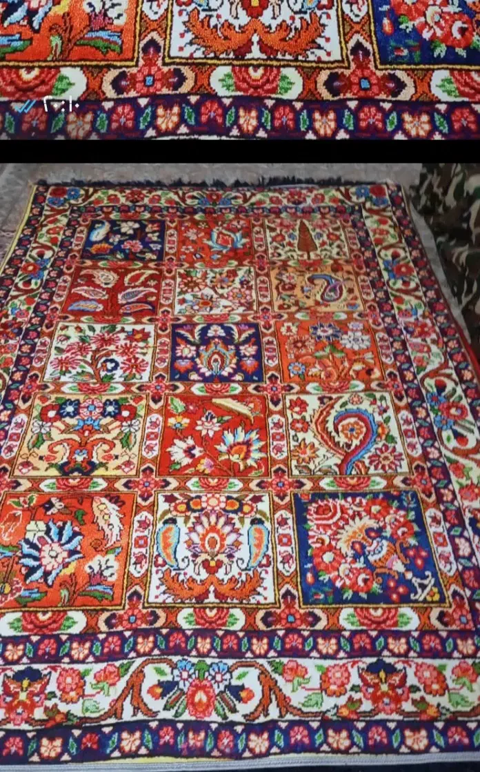 فرش گلیمی  چهارمتری|فرش|اصفهان, بوزان|دیوار