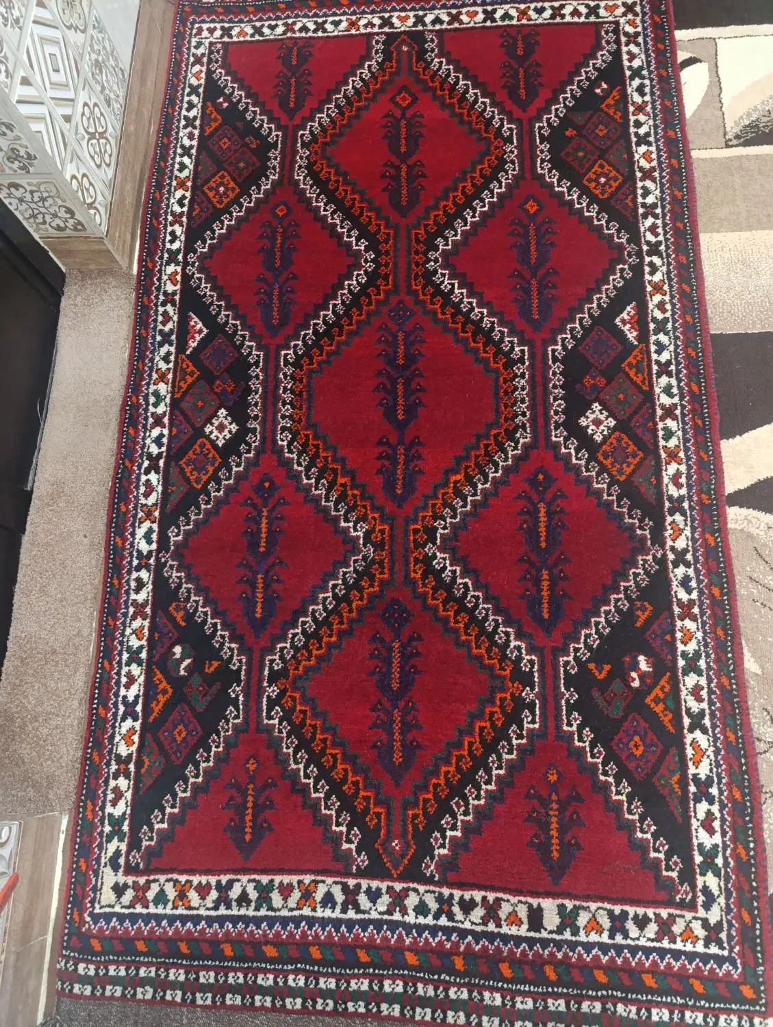 فرش دستباف|فرش|صحرای باغ, |دیوار