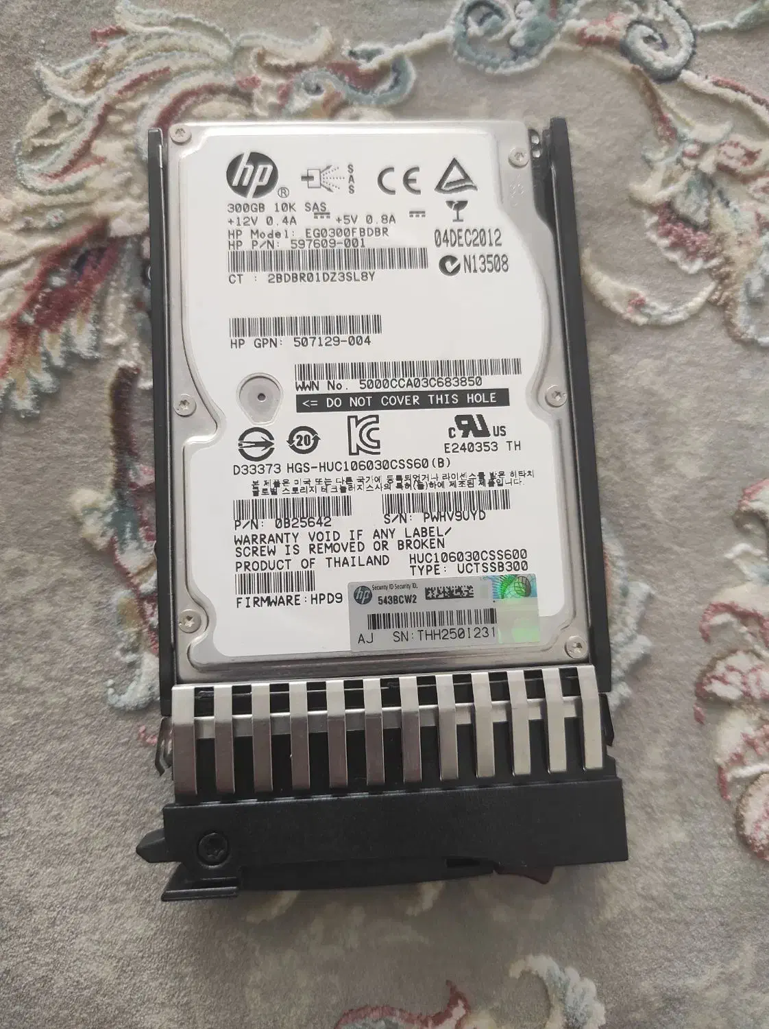 هارد سرور 300گیگ|قطعات و لوازم جانبی رایانه|پرند, فاز ۴|دیوار