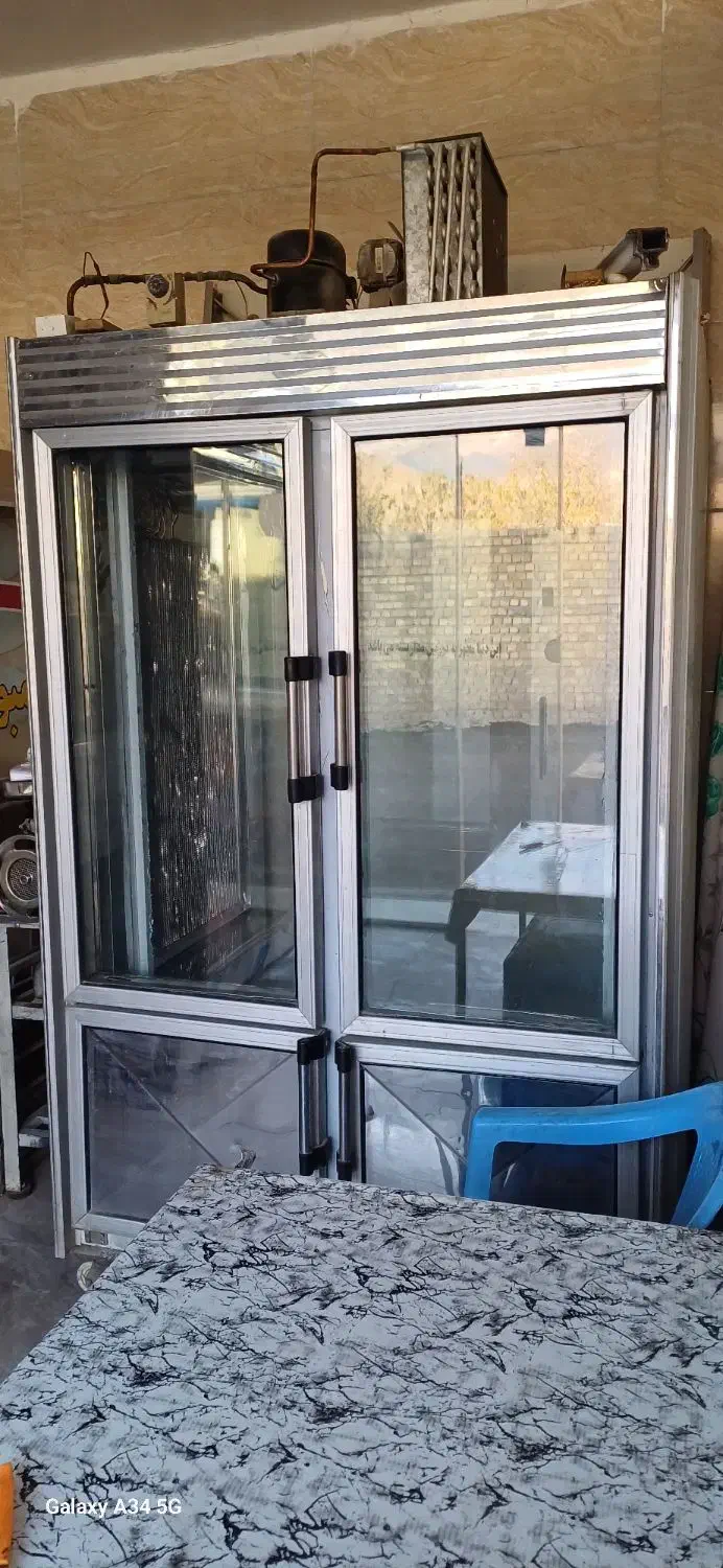 فروش فوری یخچال مغازه دو طرف ویترین و چرخ گوشت|یخچال و فریزر|دورود, |دیوار