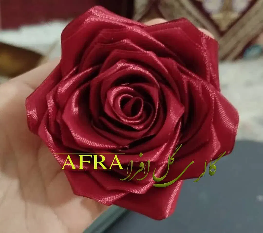 گل های روبانی ساده و شاین|صنایع دستی و سایر لوازم تزئینی|باقرشهر, |دیوار