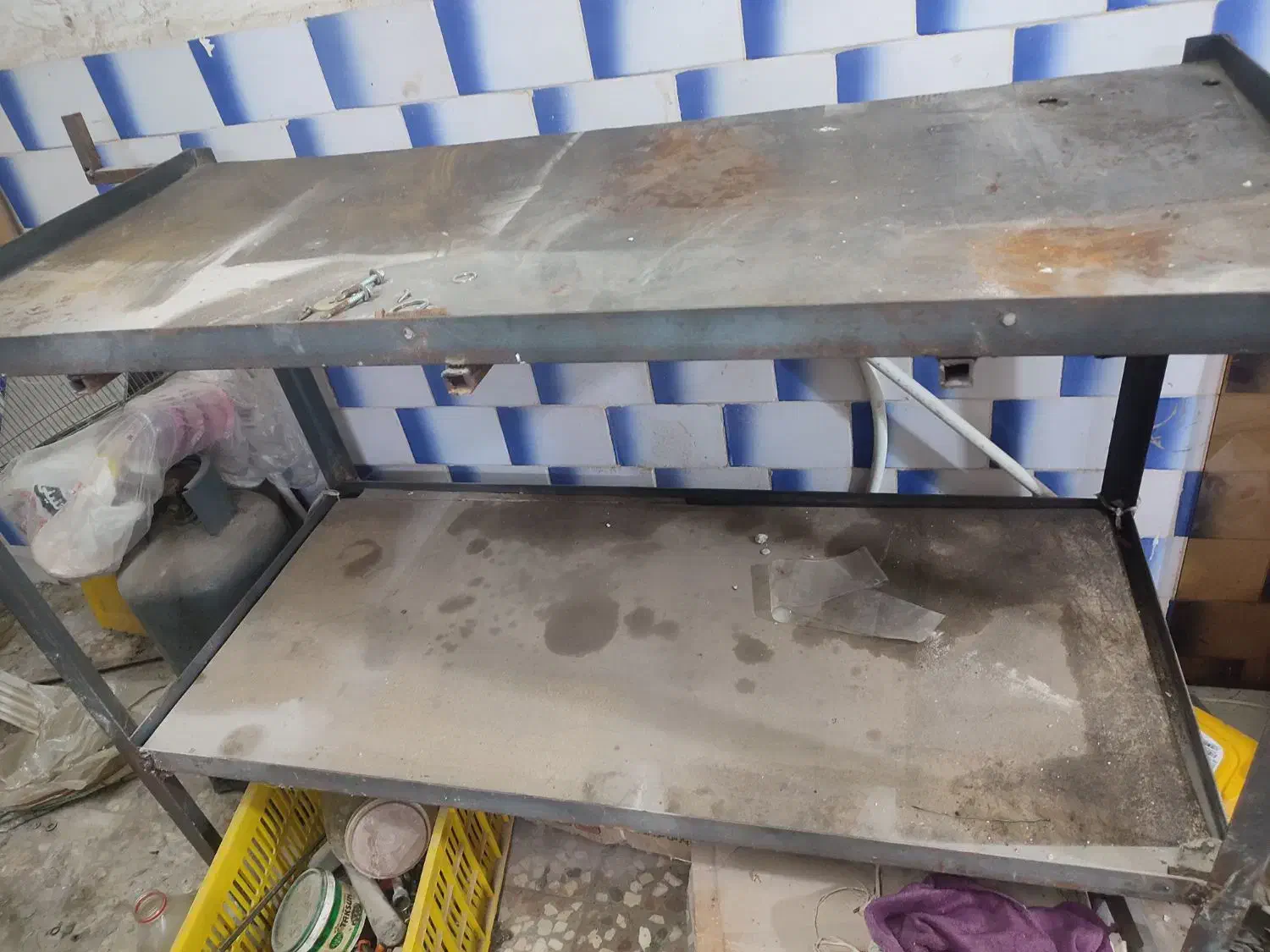 میز کار آهنی و روشویی|فروشگاه و مغازه|رشت, دیانتی|دیوار