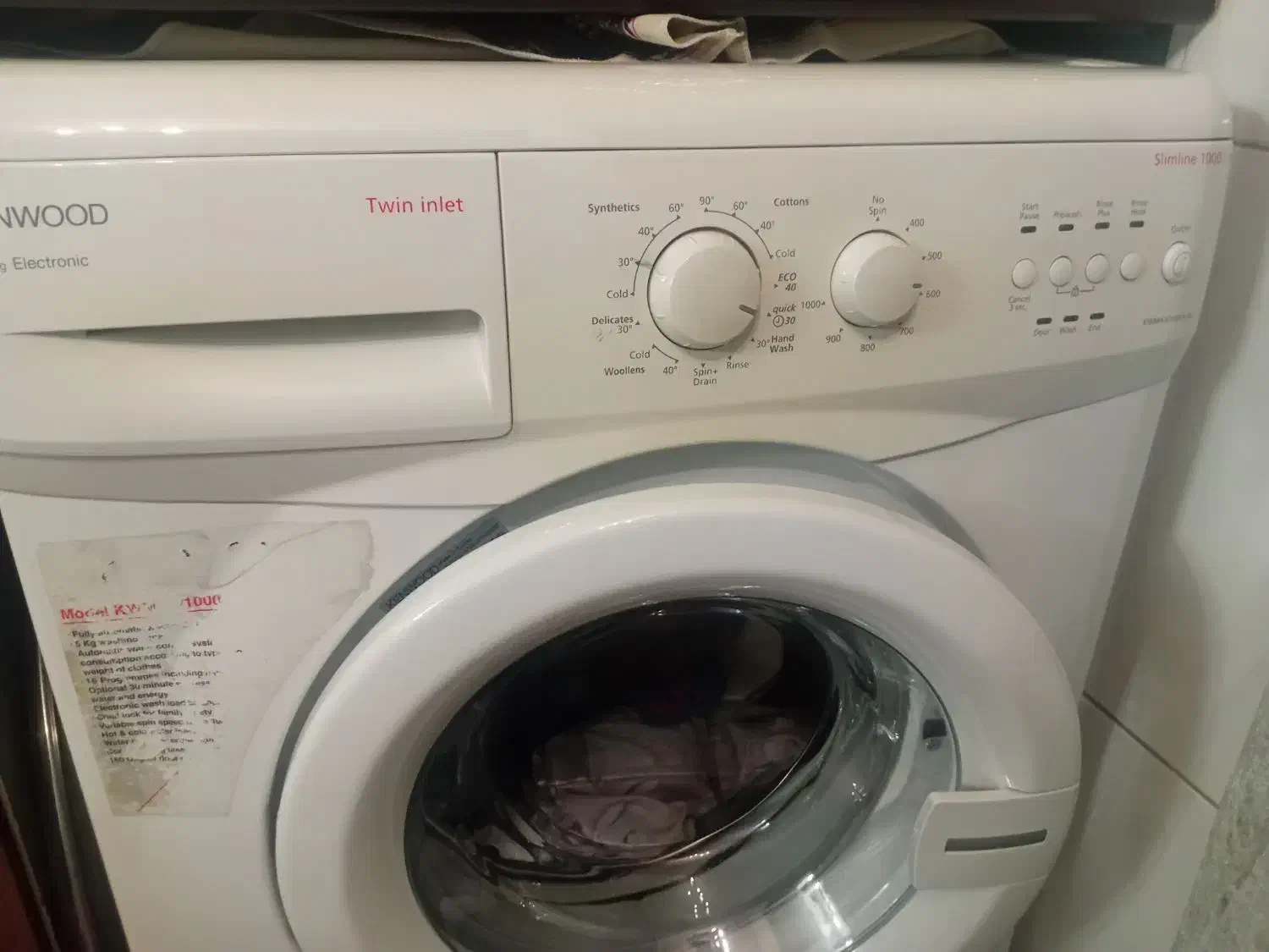 ماشین لباس شویی کنوود|ماشین لباسشویی و خشککن لباس|تهران, مسعودیه|دیوار