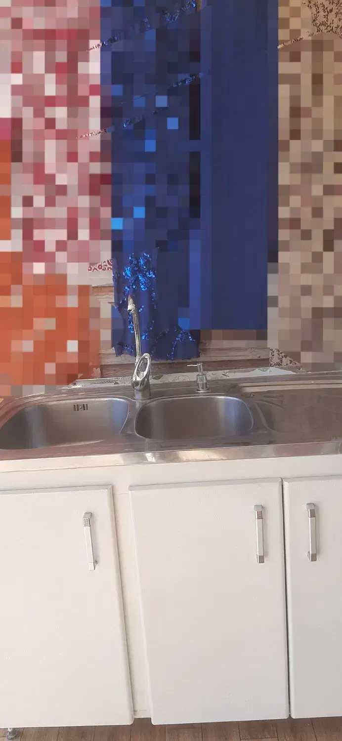 سینک ظرف ظرفشویی عمیق دوقولو.شیر اهرمی.آبچکان|آبچکان و نظمدهنده ظروف|سنندج, |دیوار