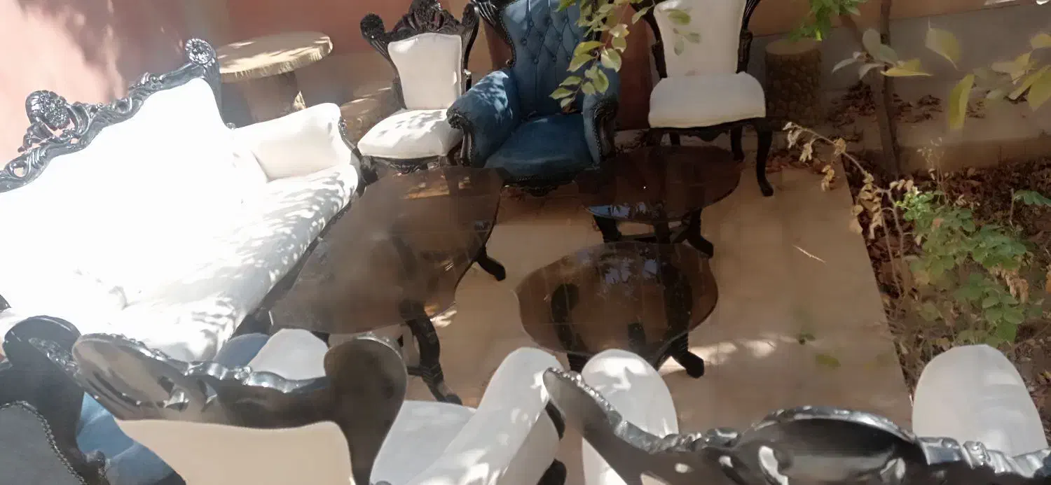 مبل سلطنتی 9 نفره|مبلمان خانگی و میز عسلی|گلبهار, شهر جدید گلبهار|دیوار