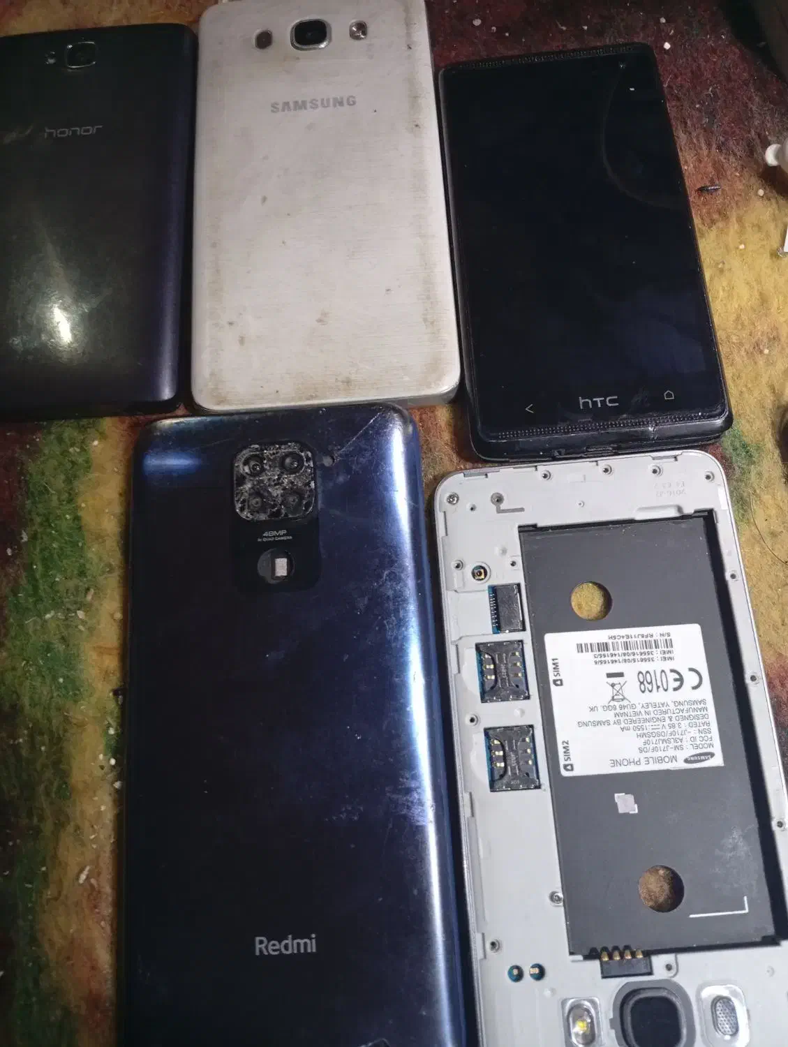 گوشی کفتری ردمی۹ شیائومی جی7 و htc تعمیری|موبایل|تهران, شهید رجایی|دیوار