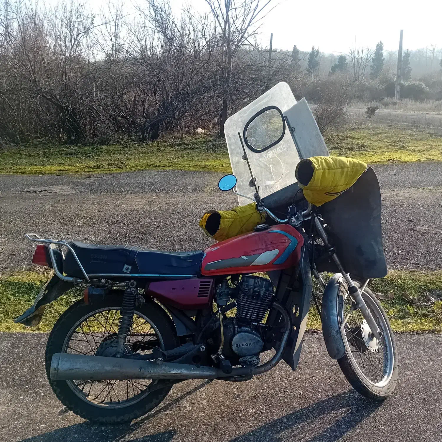 موتور ۱۲۵ مدل ۸۶|موتورسیکلت|پره‌سر, |دیوار