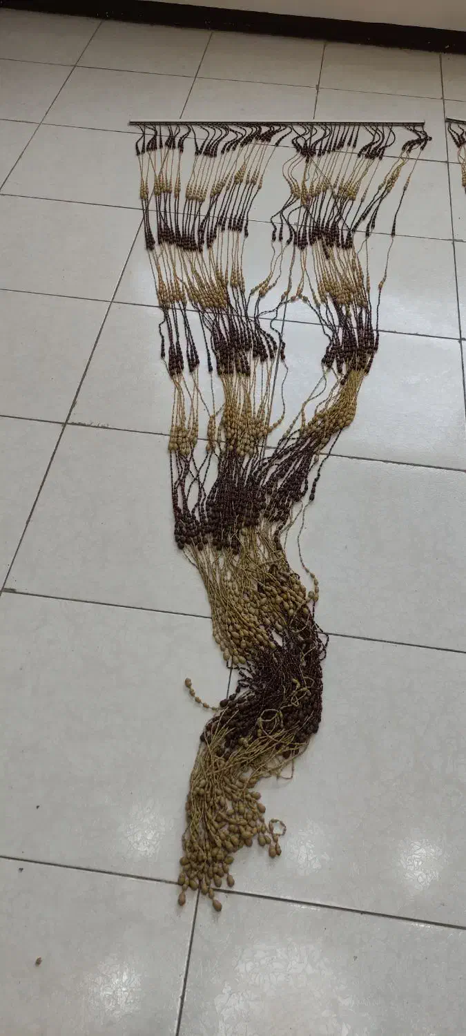 پرده مهره ای تزیینی خیلی ارزان|پرده، رانر، رومیزی|شیراز, شهرک ولیعصر|دیوار