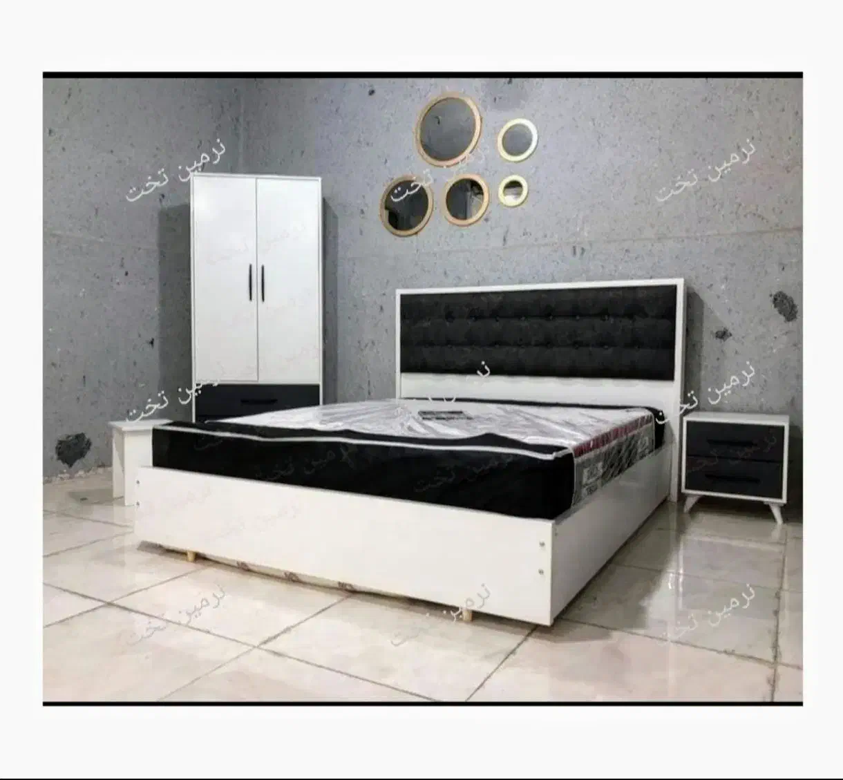 تخت خواب دونفره آمین ++از مینیمال تا کلاسیک|تخت و سرویس خواب|کرج, ساسانی (قلمستان)|دیوار