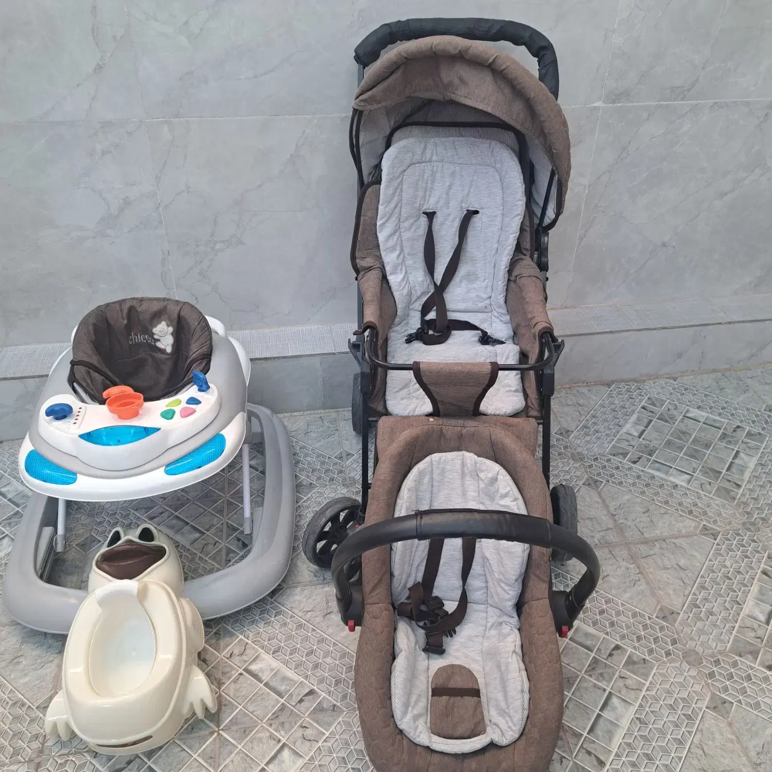 ست کامل کالسکه،کریر.کیف.در حد نو|کالسکه و لوازم جانبی|سیرجان, |دیوار