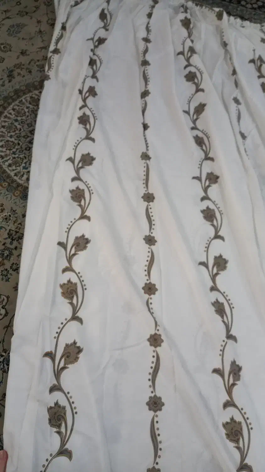 پرده دوخته شده|پرده، رانر، رومیزی|مشهد, کوی المهدی|دیوار