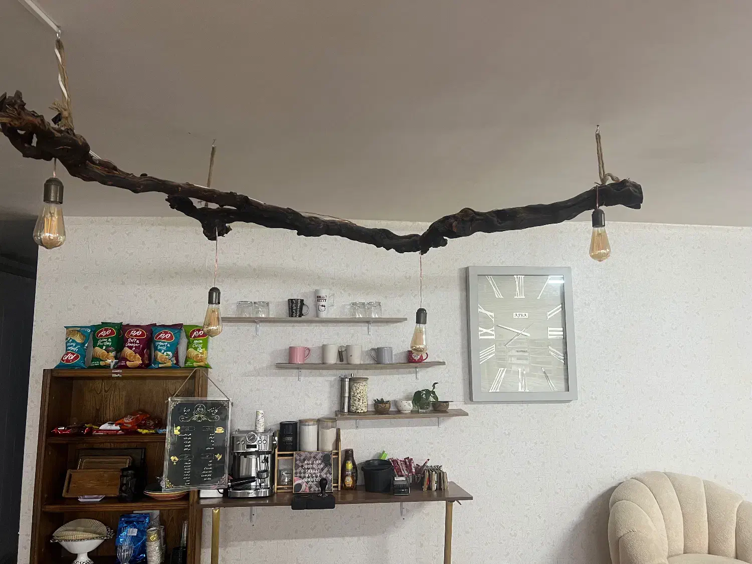 لوستر|لوستر و چراغ آویز|اراک, |دیوار