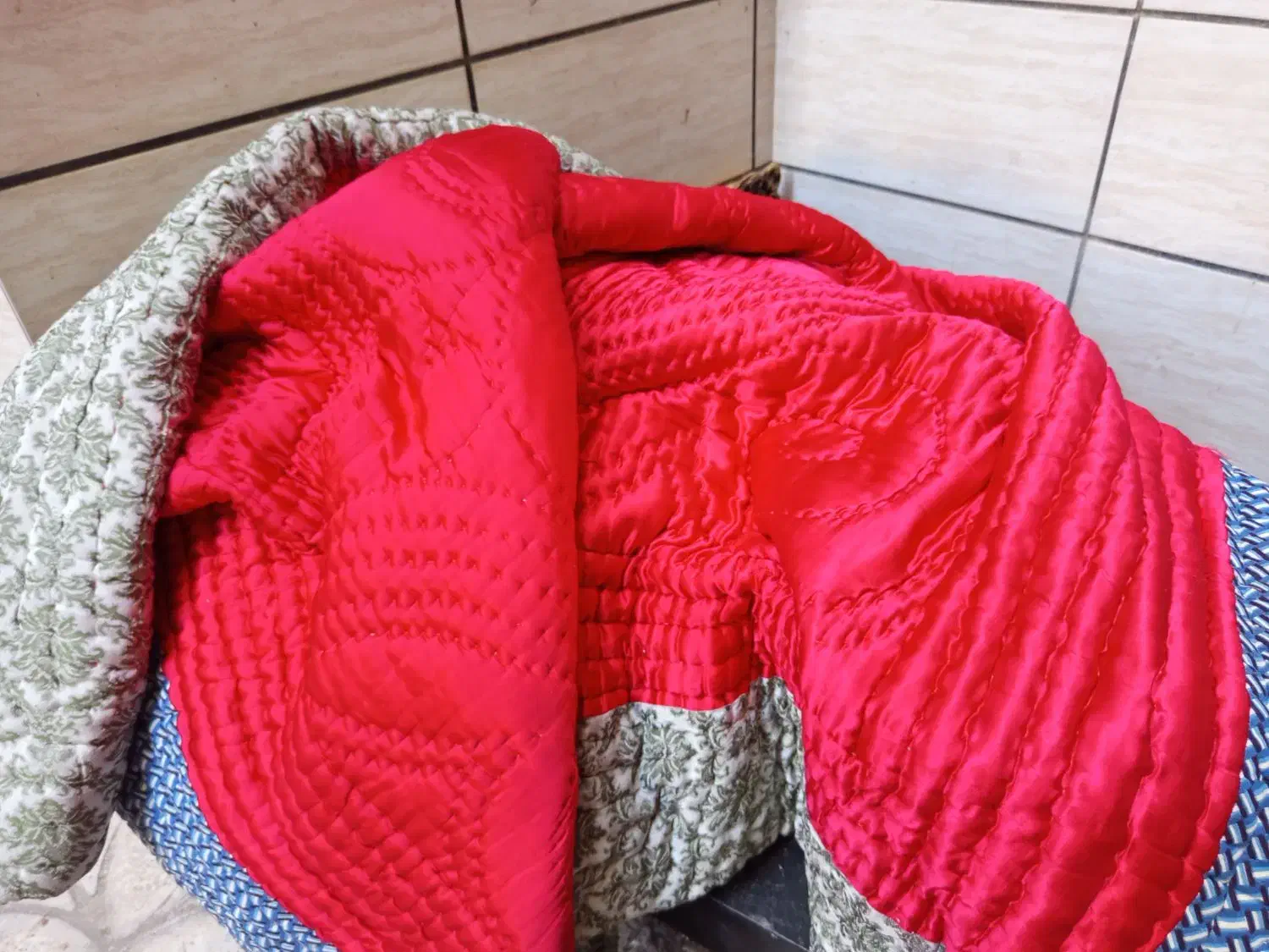 لاحاف دونفره با تشک سنتی از جنس پنبه دست دوز|سرویس روتختی|بروجرد, |دیوار