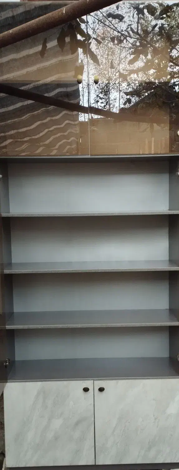 کتابخانه ویترین|کتابخانه، شلف، قفسههای دیواری|رشت, لاکان|دیوار