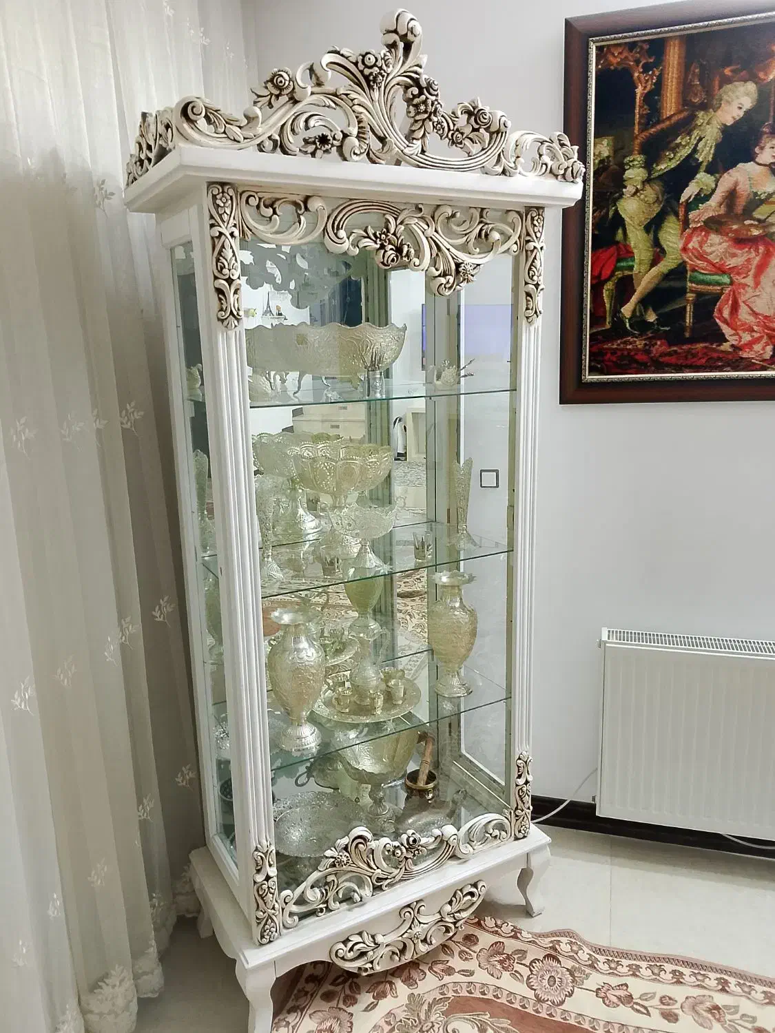 بوفه چراغ دار|بوفه، ویترین، کنسول|کاشان, زیدی|دیوار