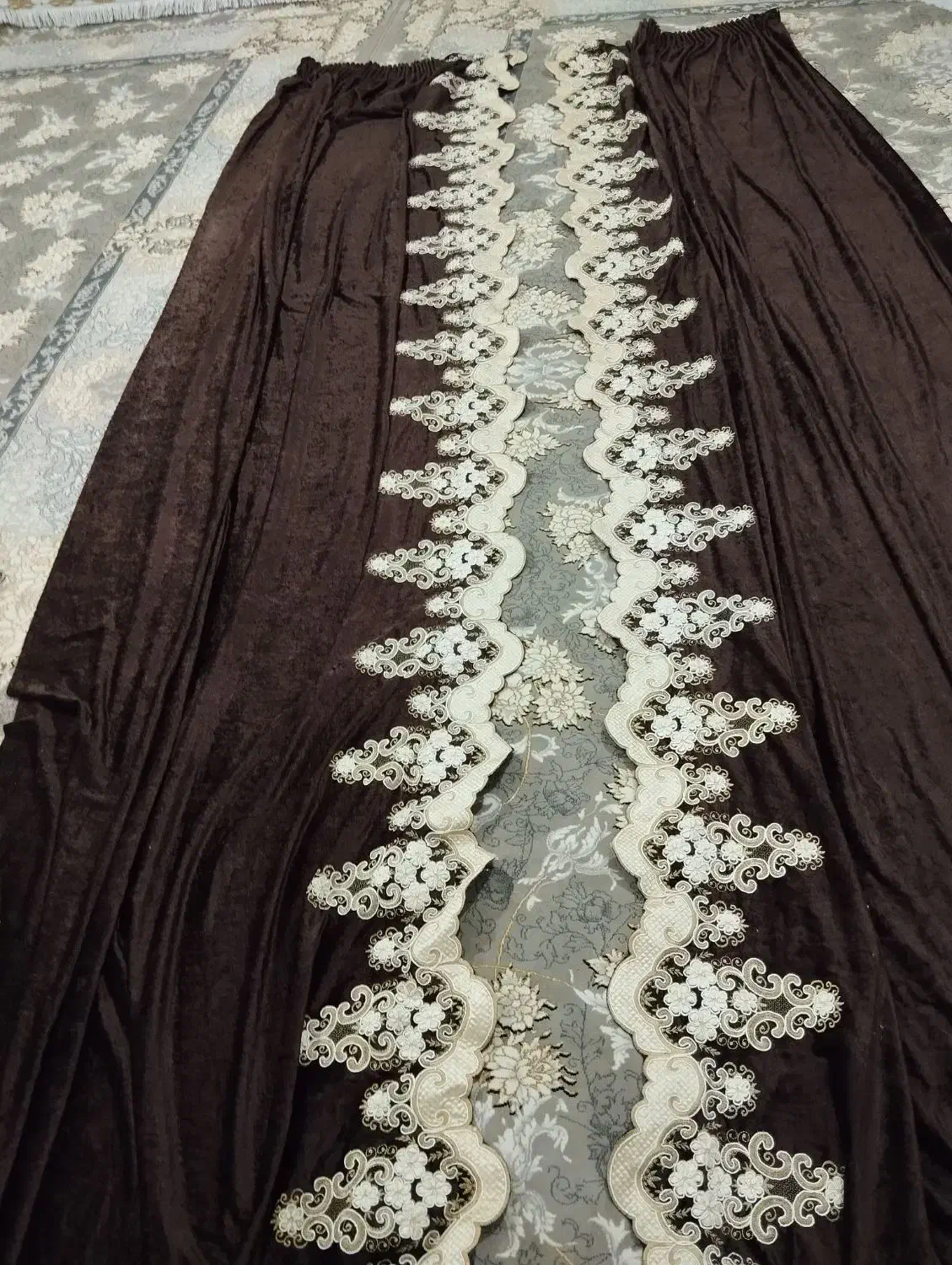 والون پرده به همراه دو عدد پایین ودو عدد گل میخ|پرده، رانر، رومیزی|کوهدشت, |دیوار