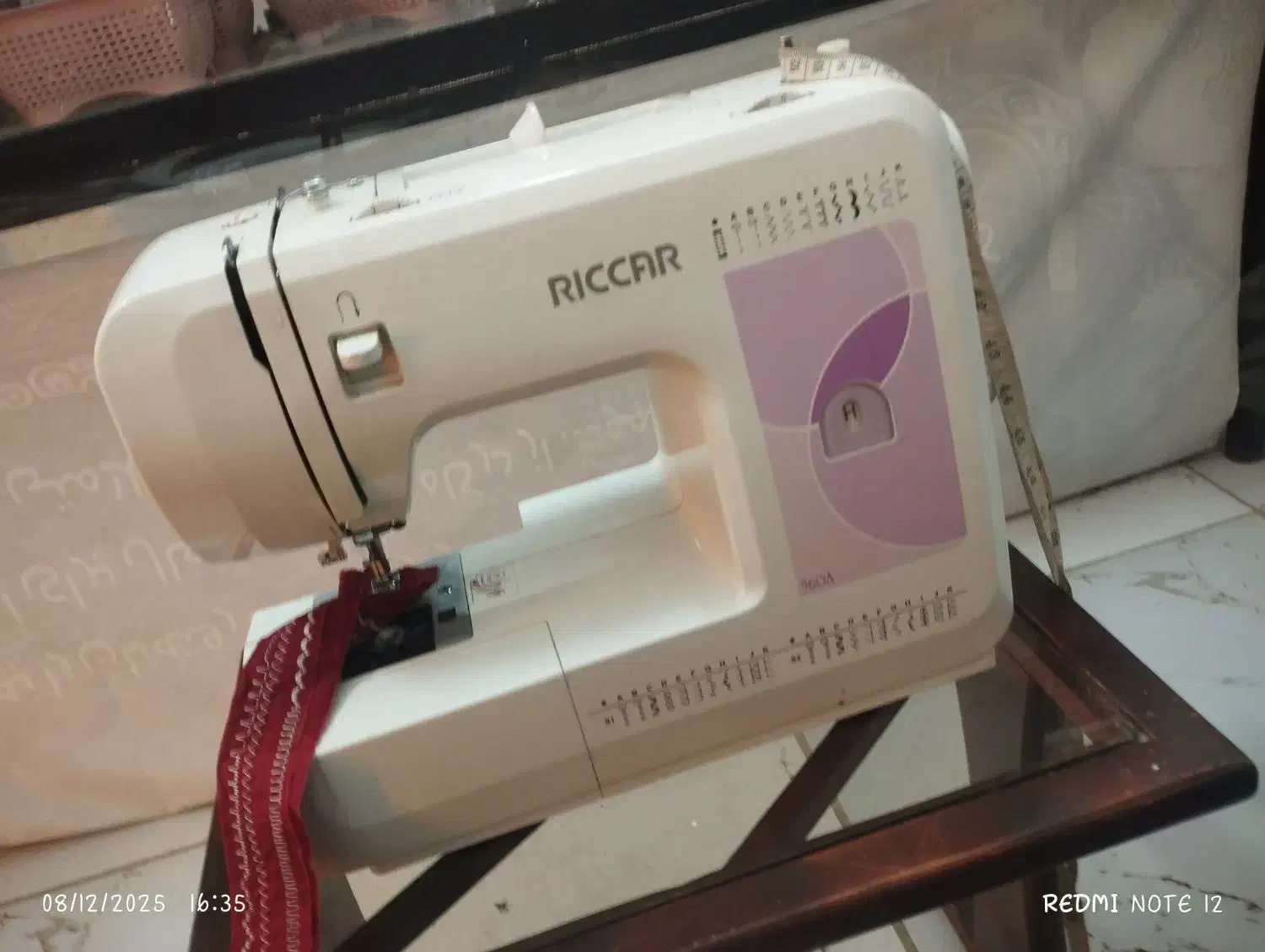 چرخ گلدوزی riccar|چرخ خیاطی و ریسندگی|گلبهار, شهر جدید گلبهار|دیوار