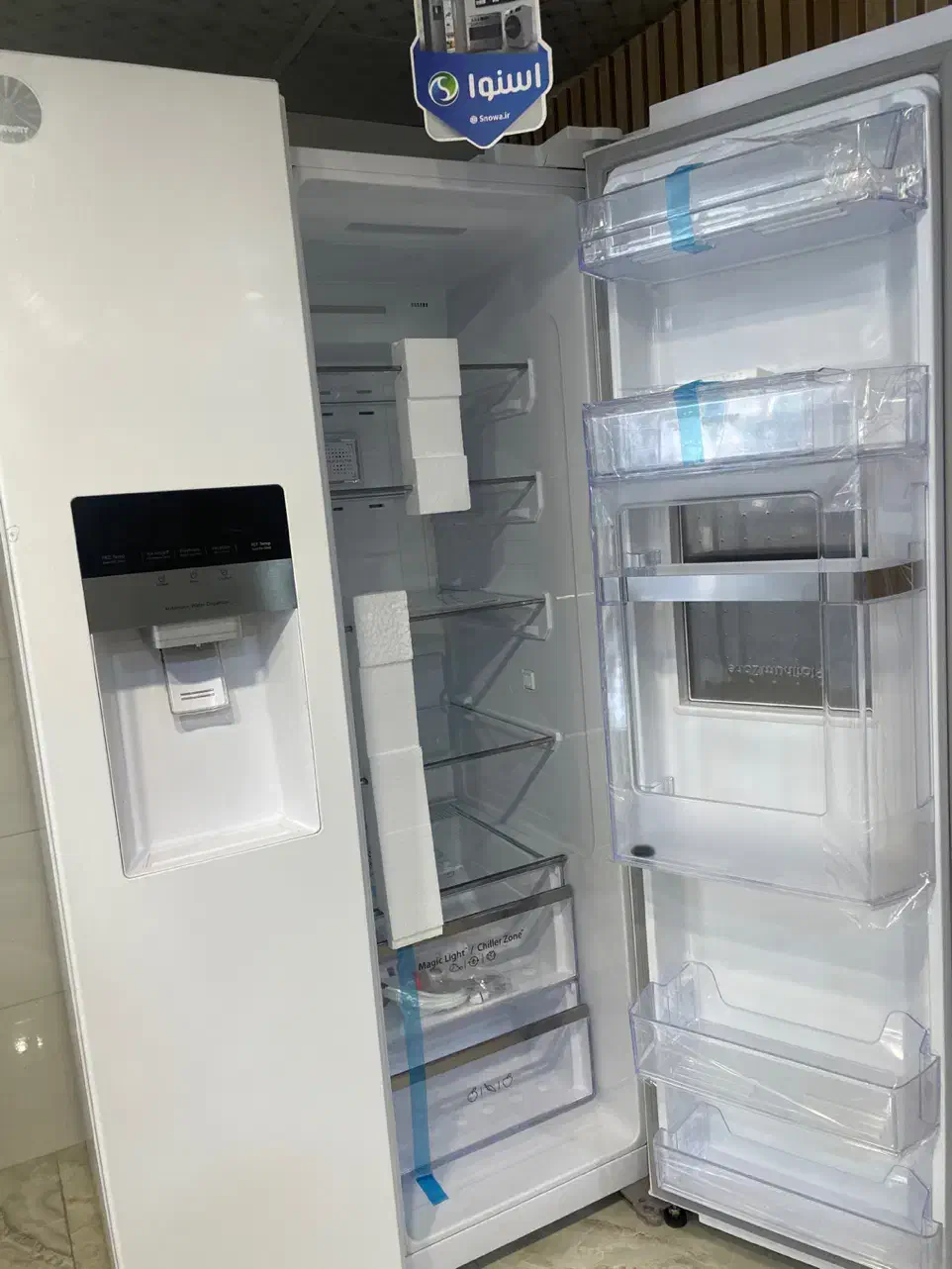 یخچال فریزر سایدبای ساید اسنوا ویترینی|یخچال و فریزر|عجب شیر, |دیوار