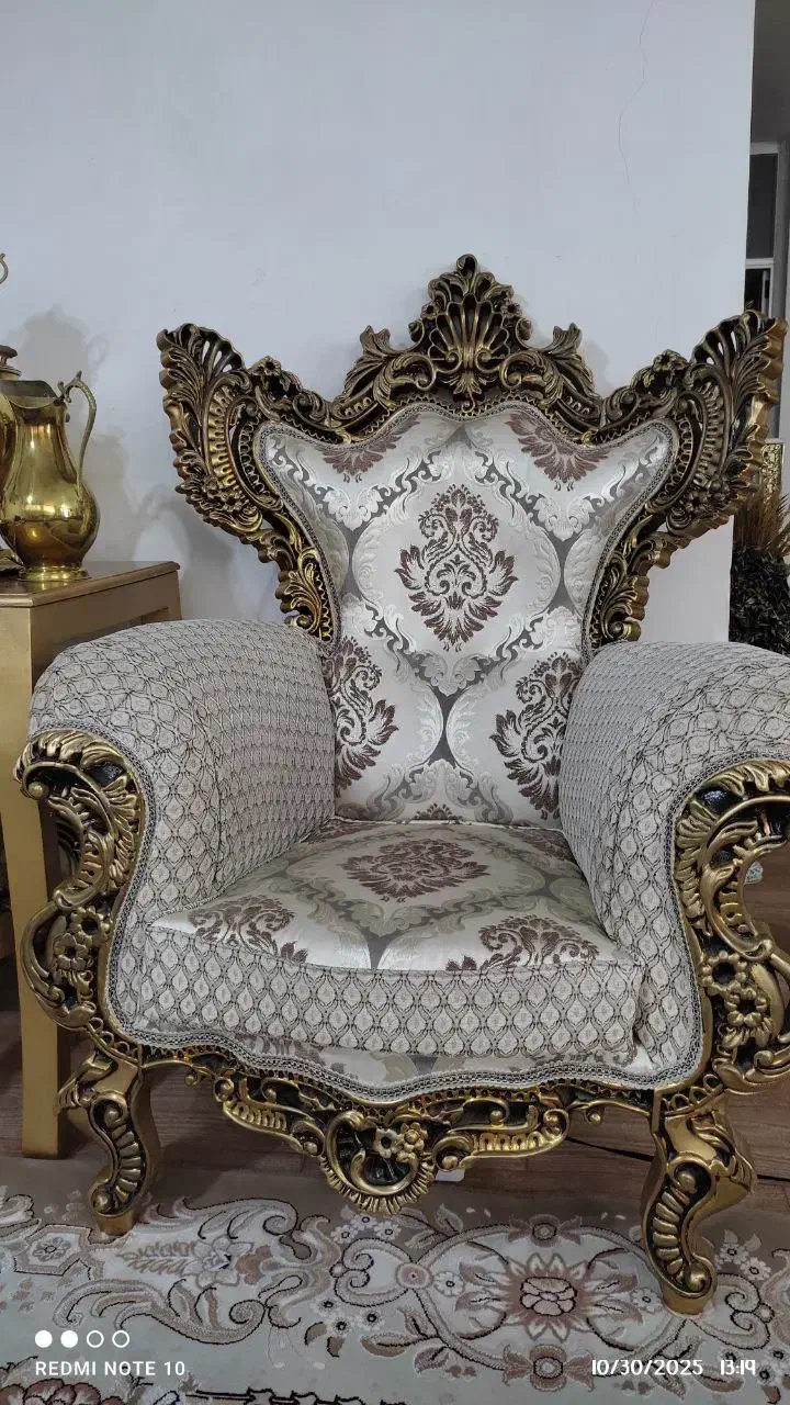 مبل سلطنتی ۷ نفره|مبلمان خانگی و میز عسلی|مرند, |دیوار