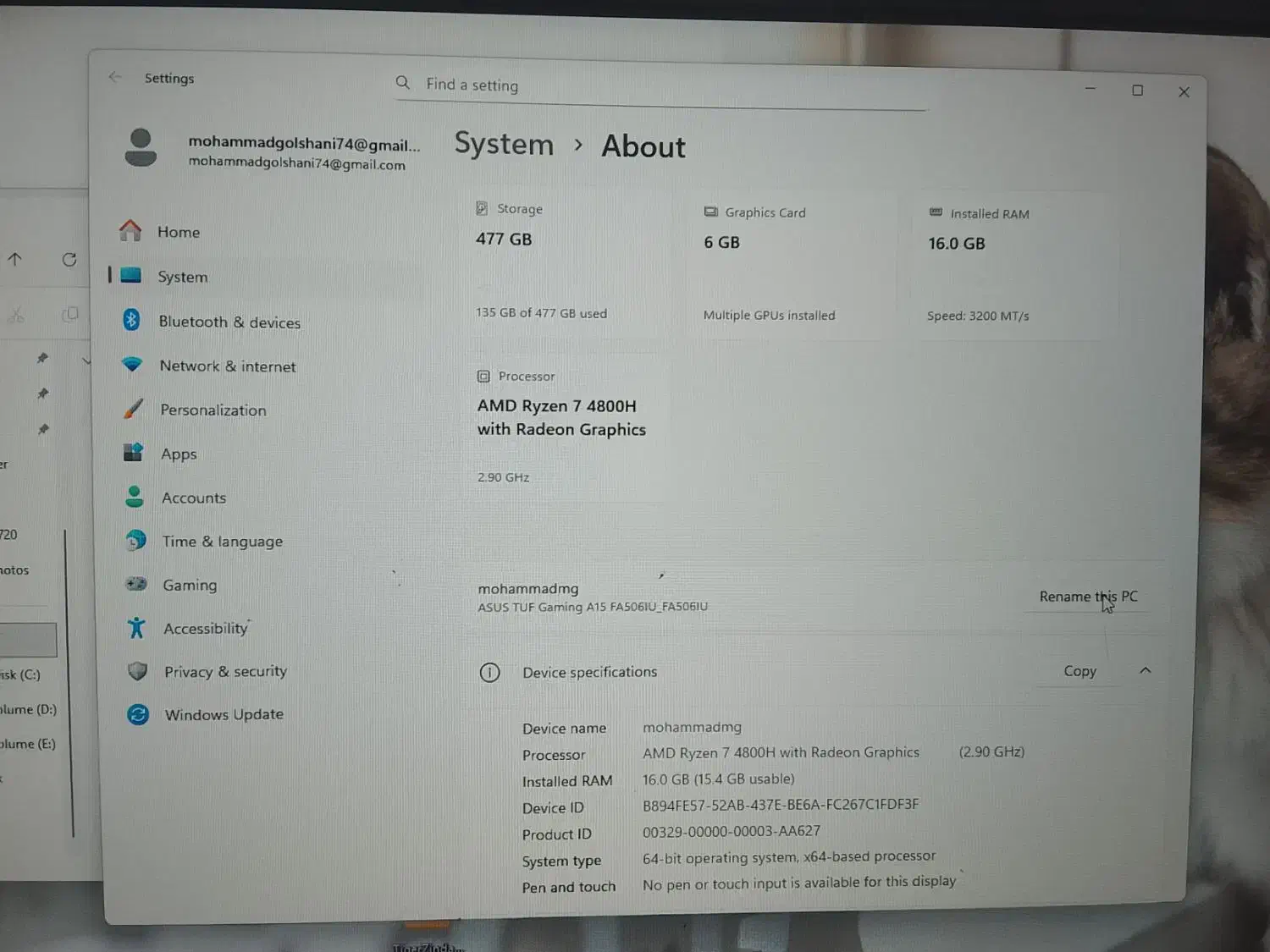 لبتاپ Asus tuf gaming|رایانه همراه|بندرعباس, |دیوار