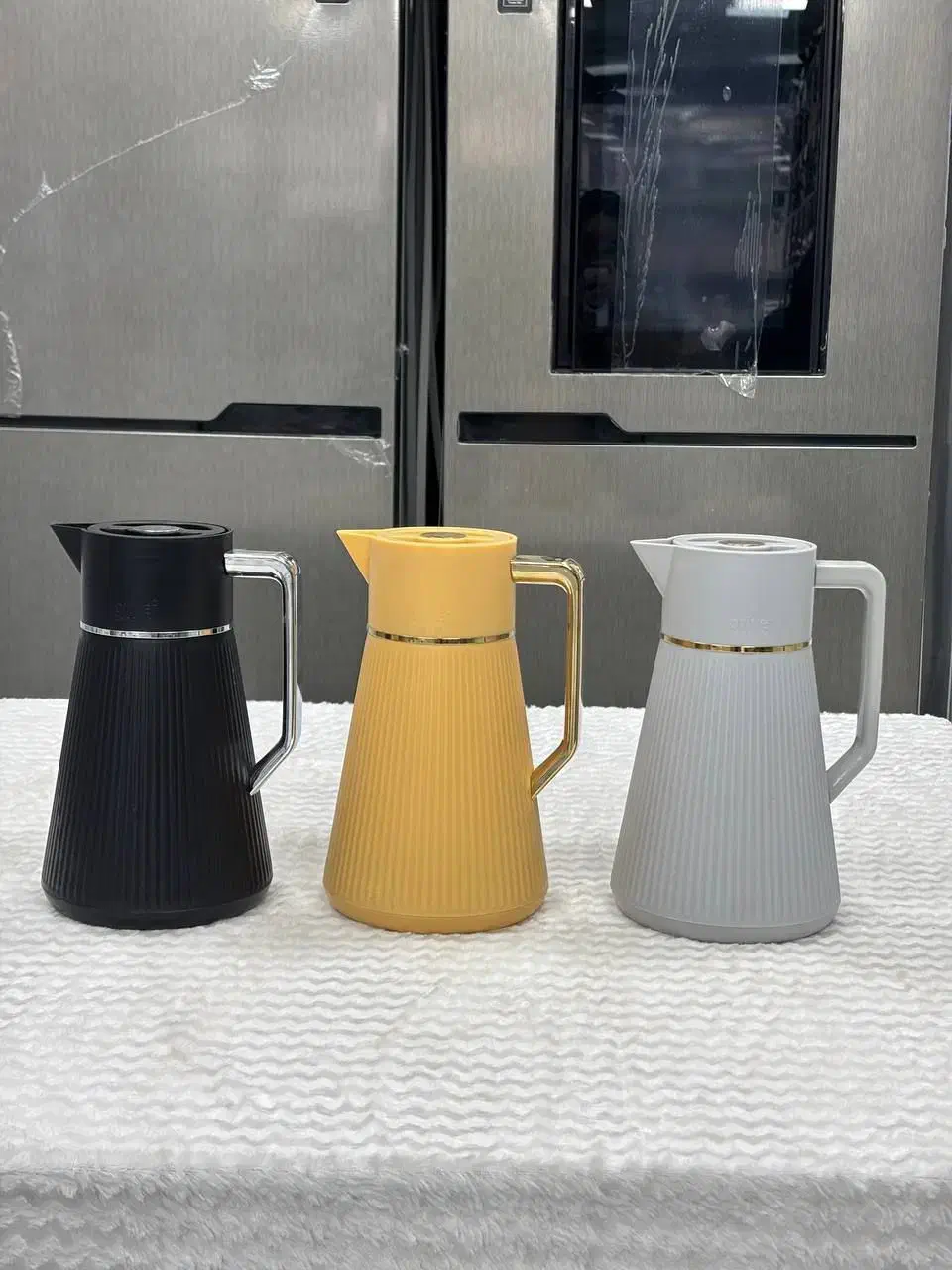 فلاسک Orive دسته طلایی و استیل فروش اقساطی|قوری، کتری، قهوه‌ساز دستی|خرم‌آباد, |دیوار