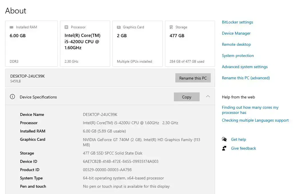 لپ تاپ ایسوس S451|رایانه همراه|میانه, |دیوار