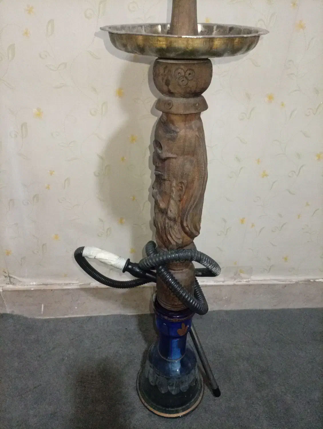 قلیان چوبی طرح دار|کلکسیون و سرگرمی|قرچک, مهدیه|دیوار