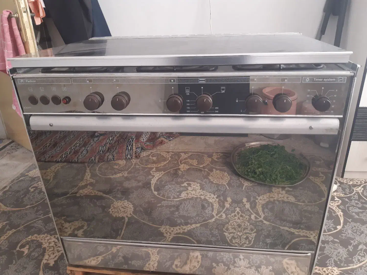 اجاق گاز پنج شعله استیل فردار کارکرده|اجاق گاز و لوازم برقی پخت‌وپز|اسفراین, |دیوار