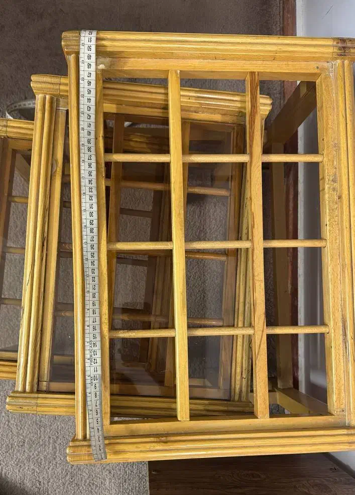 عسلی چوبی سه عدد|مبلمان خانگی و میز عسلی|اسلامشهر, زرافشان|دیوار