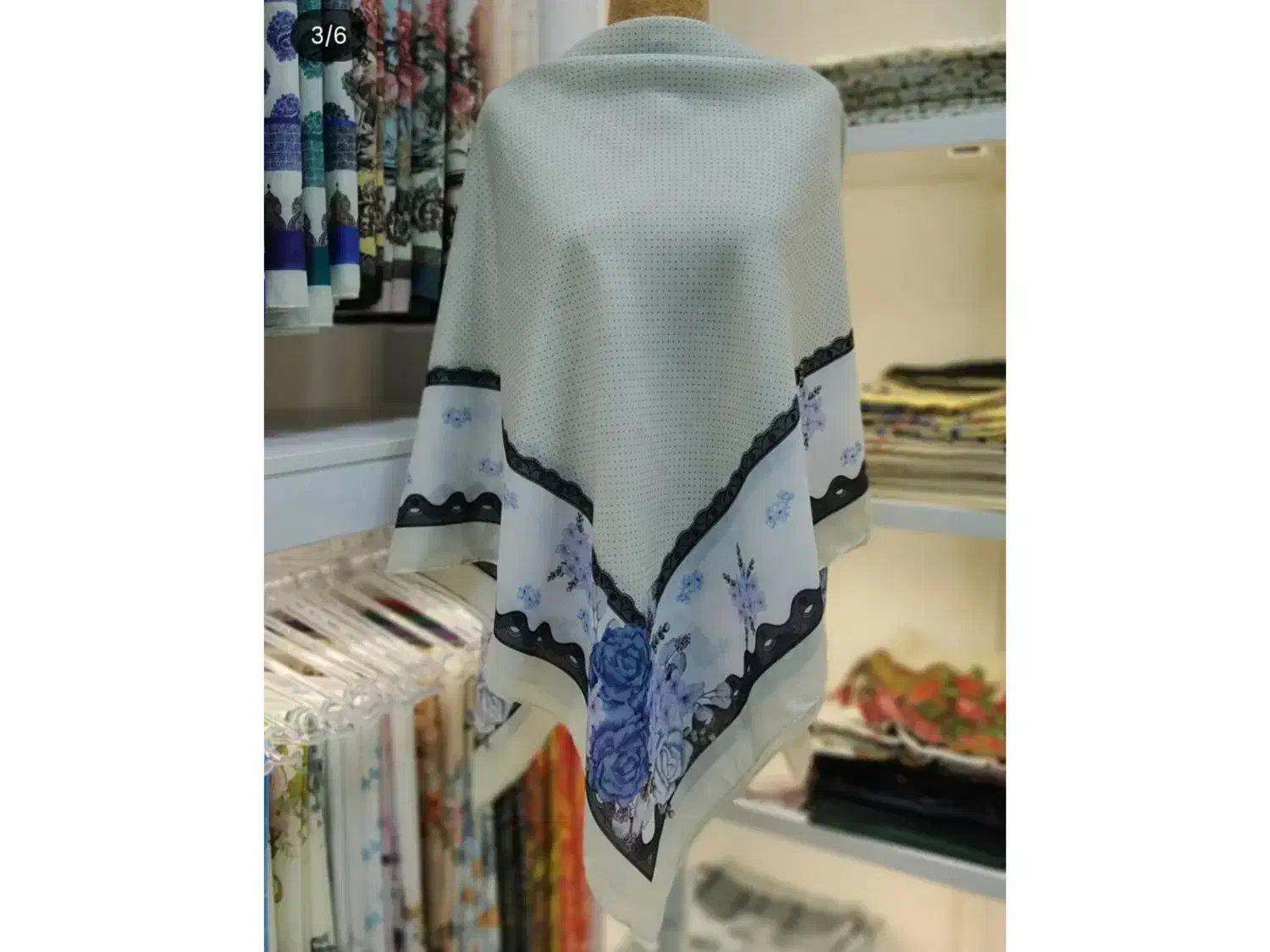 روسری زیبا با طرحهای خاص و رنگهای ملایم|لباس|گنبد کاووس, |دیوار