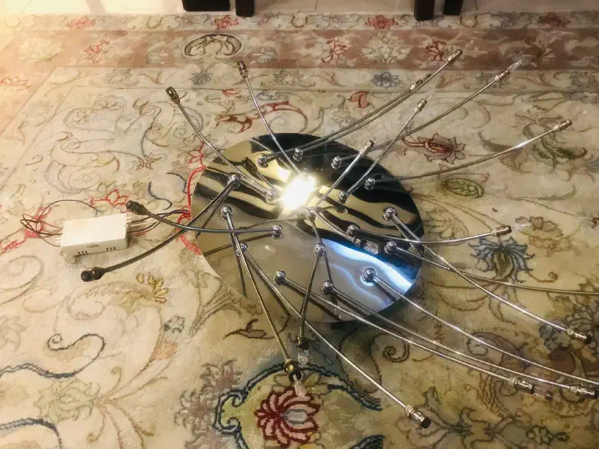 لوستر کنترلً دار نیاز به تعویض ترانس  یکی از لوستر|لوستر و چراغ آویز|تهران, سعادت‌آباد|دیوار