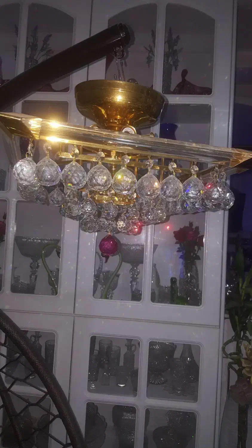 لوستر کریستال شیک ومدرن|لوستر و چراغ آویز|کرمانشاه, |دیوار