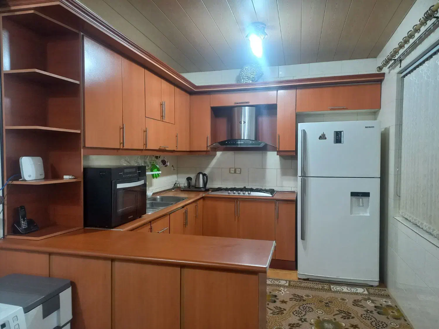 کابینت ام دی اف همراه با هودو گاز رو میزی|مصالح و تجهیزات ساختمان|بندر انزلی, نوروزی|دیوار