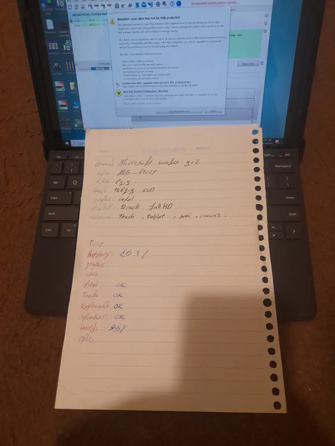 لپ تاپ surefice go2|رایانه همراه|تهران, فردوس|دیوار