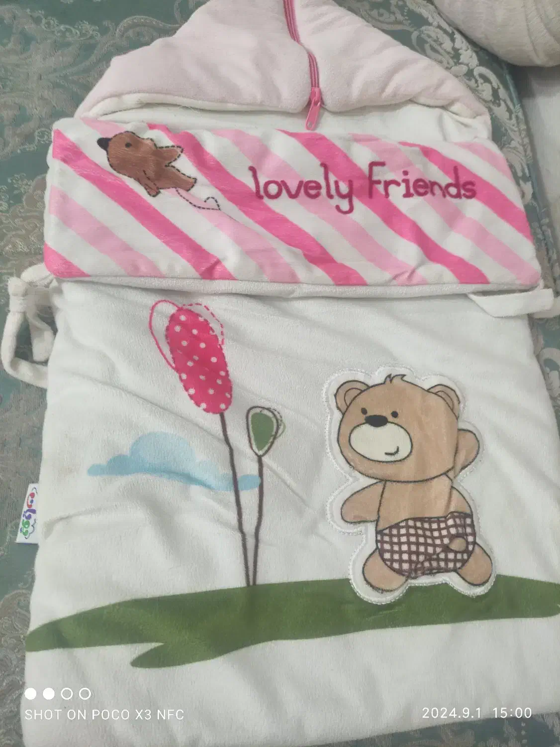 ست پنج تکه سرویس خواب نوزاد و قنداق فرنگی تک|اسباب و اثاث بچه|طرقبه, |دیوار