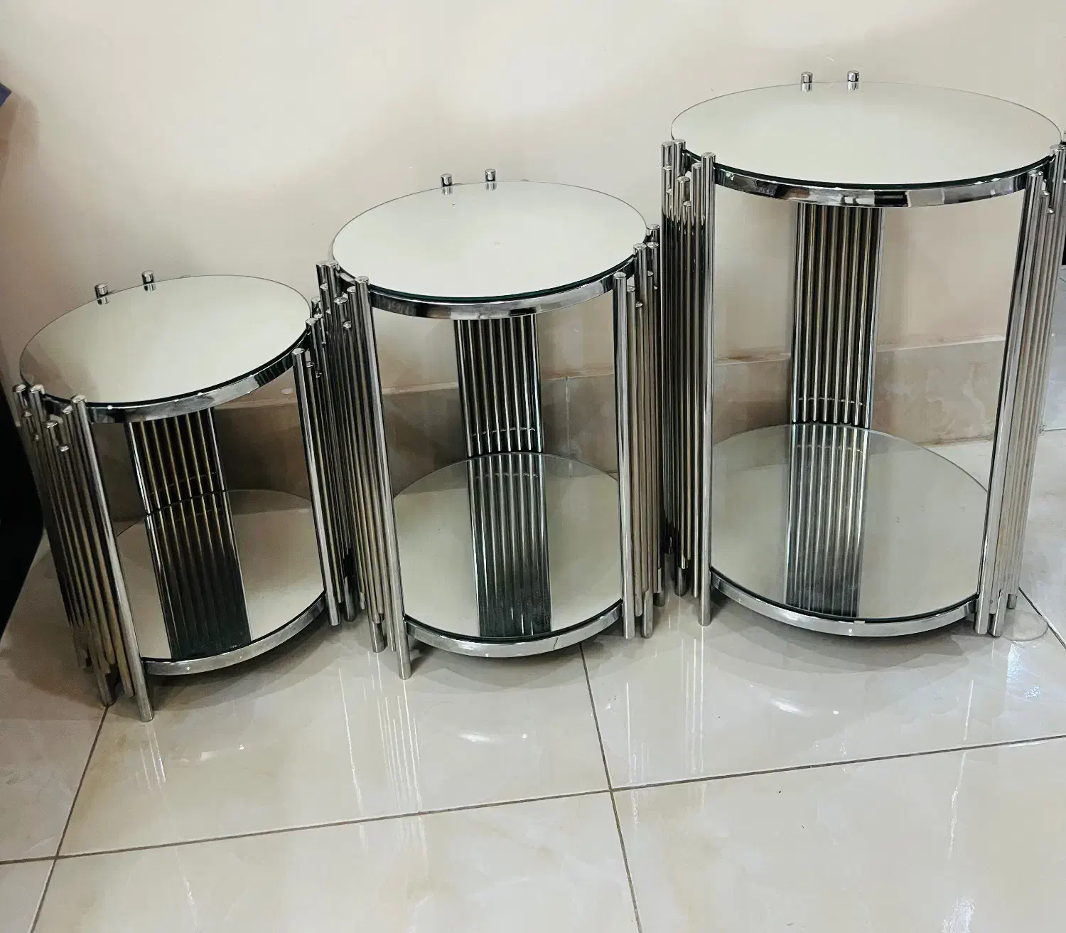 فروش میز عسلی ابکاری نقره|مبلمان خانگی و میز عسلی|شیراز, دکتر حسابی|دیوار