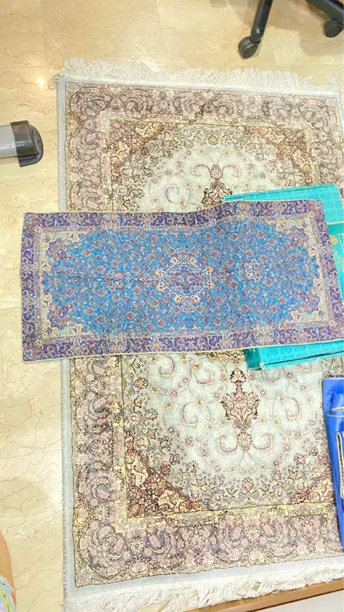 ست هفت تکه ترمه حسینی یزد|پرده، رانر، رومیزی|تهران, سردارجنگل|دیوار