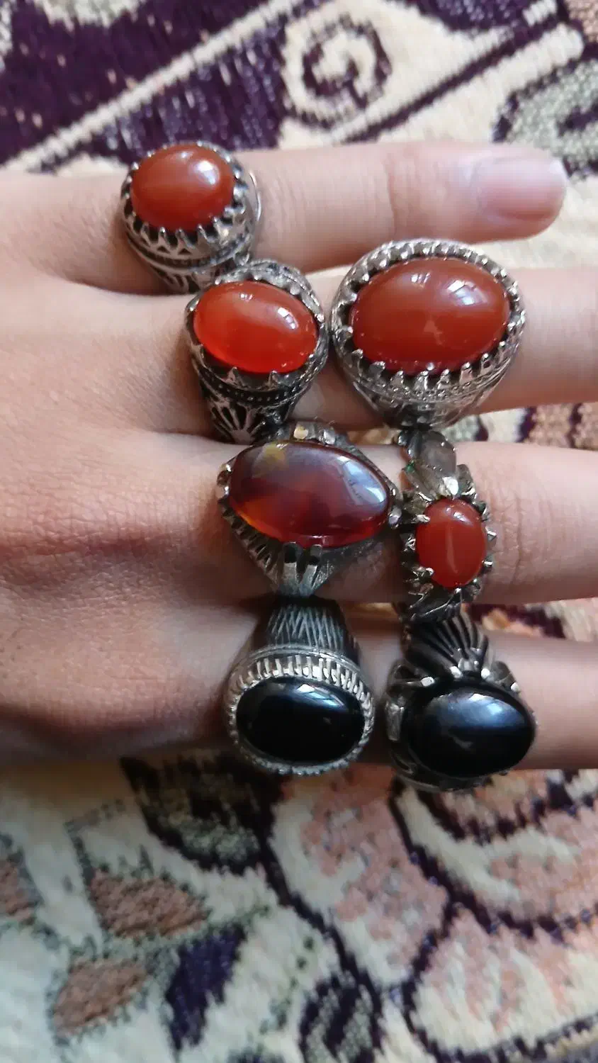 انگشتر با سنگ های قیمتی|جواهرات|بناب, |دیوار