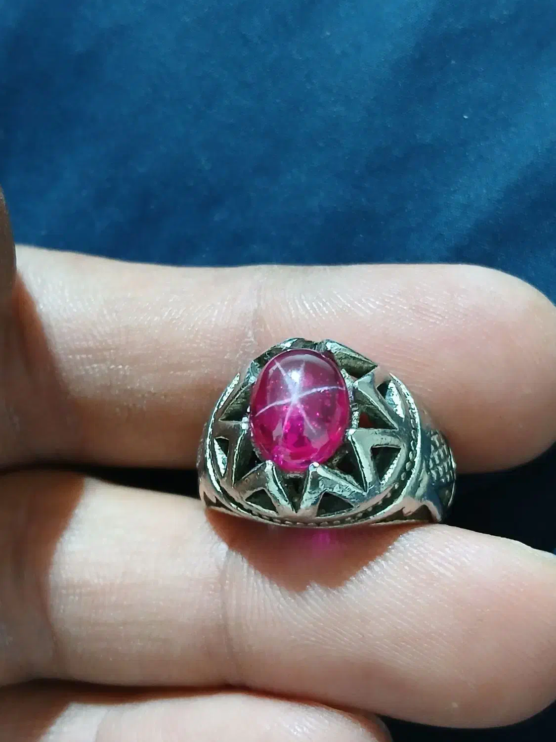 انگشتر یاقوت استار سرخ و شجر قائنات منظره بینظیر|بدلیجات|کرج, شهرک بنفشه|دیوار