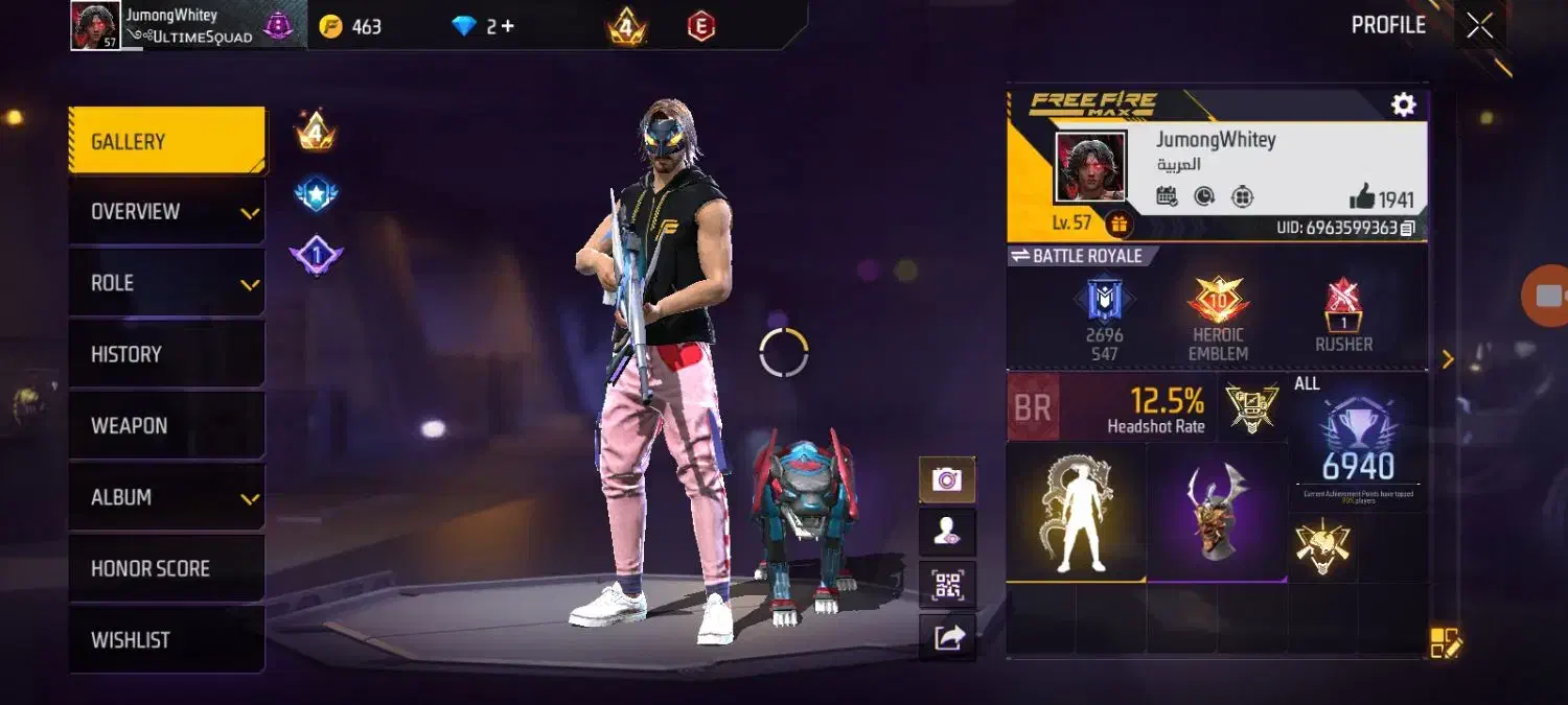 اکانت فری فایر طاق با کالاف|کنسول، بازی ویدئویی و آنلاین|رودان, |دیوار