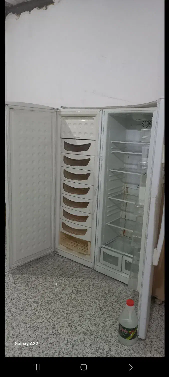 یخچال وفریزر ۲قلو جنرال استیل موتور کره اصل|یخچال و فریزر|کامیاران, |دیوار