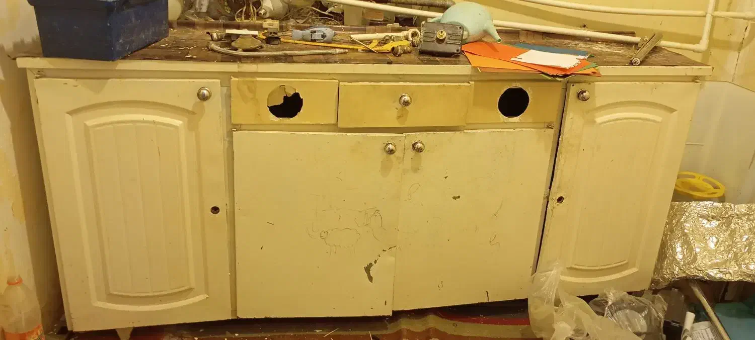 کابینت فلزی 4 درب یک تیکه|مصالح و تجهیزات ساختمان|اهواز, شهرک شهید عباس پور|دیوار