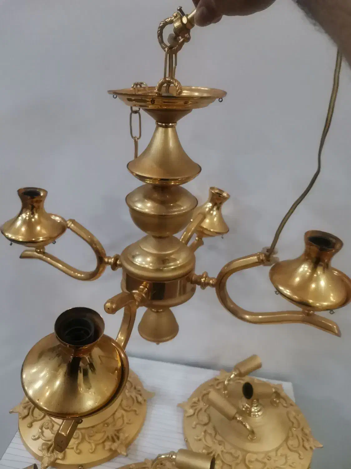 لوستربرنجی شرکت نورسازان|لوستر و چراغ آویز|مشهد, شهرک ابوذر|دیوار