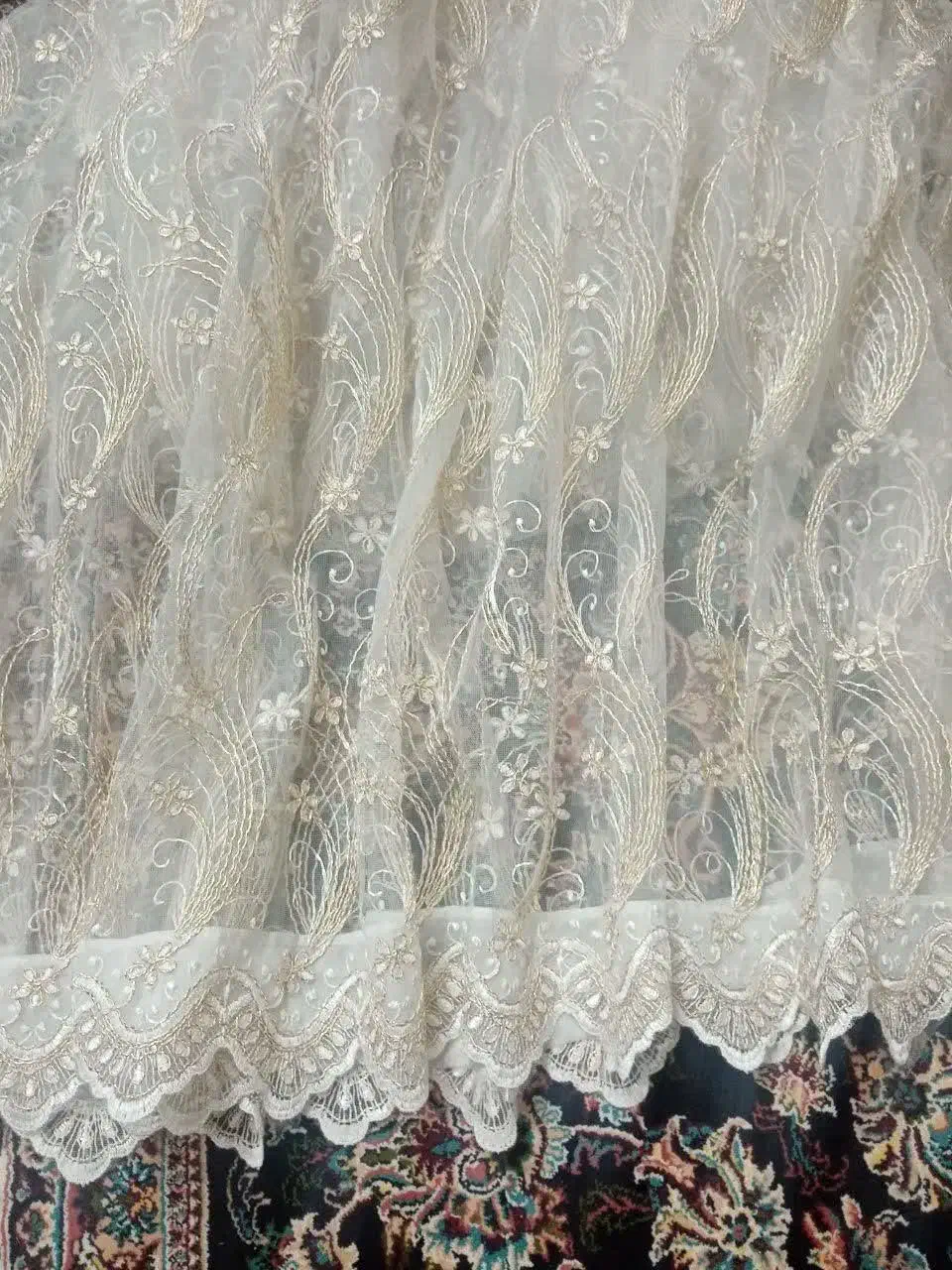 پرده زیبا وتمیز نو نو|پرده، رانر، رومیزی|قم, لسانی|دیوار