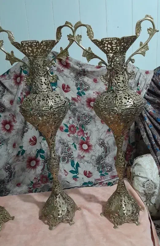 برنز  اینه کنسول  گلدان|بوفه، ویترین، کنسول|تبریز, |دیوار