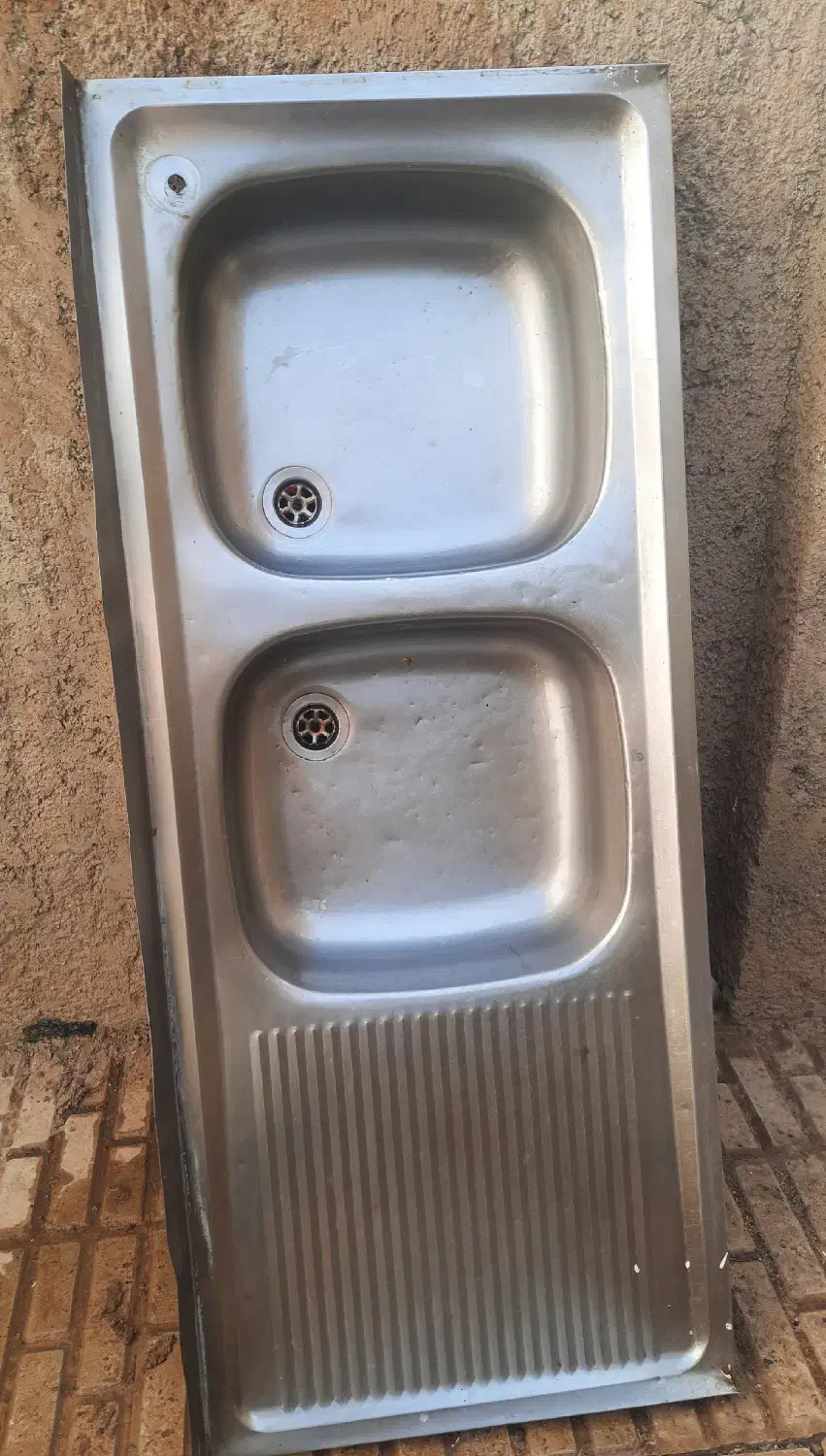 سینک دو لگنه رو کار|مصالح و تجهیزات ساختمان|آبیک, |دیوار