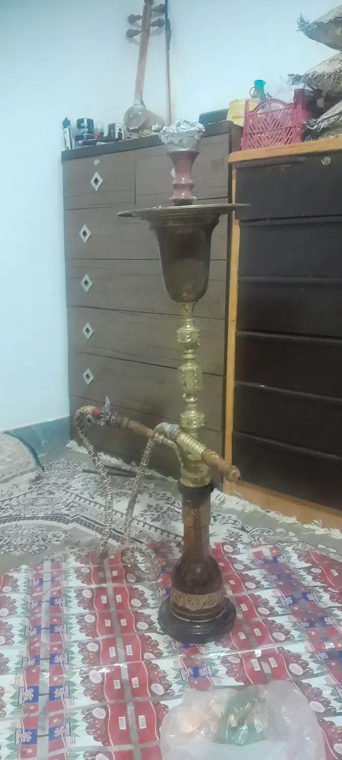 قلیان سلطنتی برنجی|کلکسیون و سرگرمی|کوهدشت, |دیوار