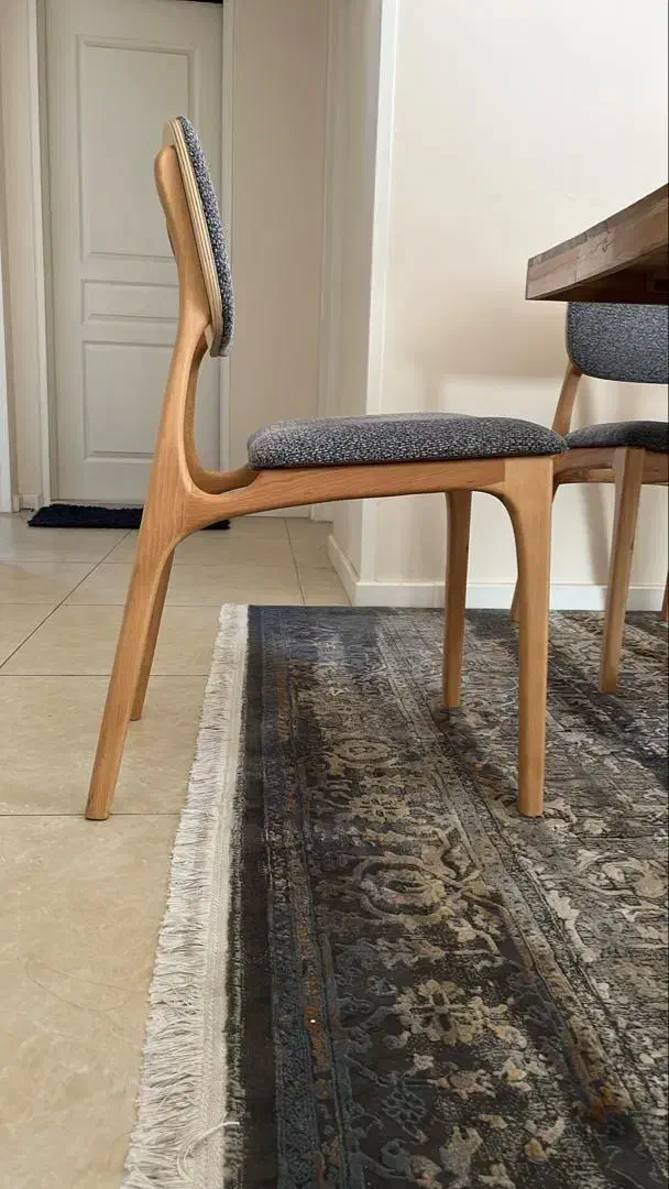 صندلی تمام چوب پشت حصیری|میز و صندلی غذاخوری|جاجرود, |دیوار