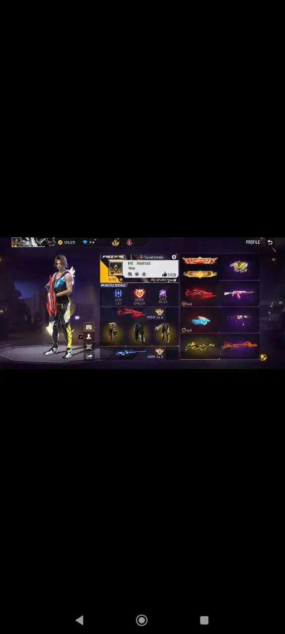 اکانت فری فایر ۴۵۰ مفت|کنسول، بازی ویدئویی و آنلاین|بندر امام خمینی, |دیوار